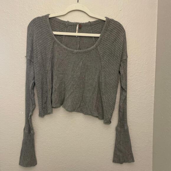 Free People Crop Sweater Top - Picture 2 of 4